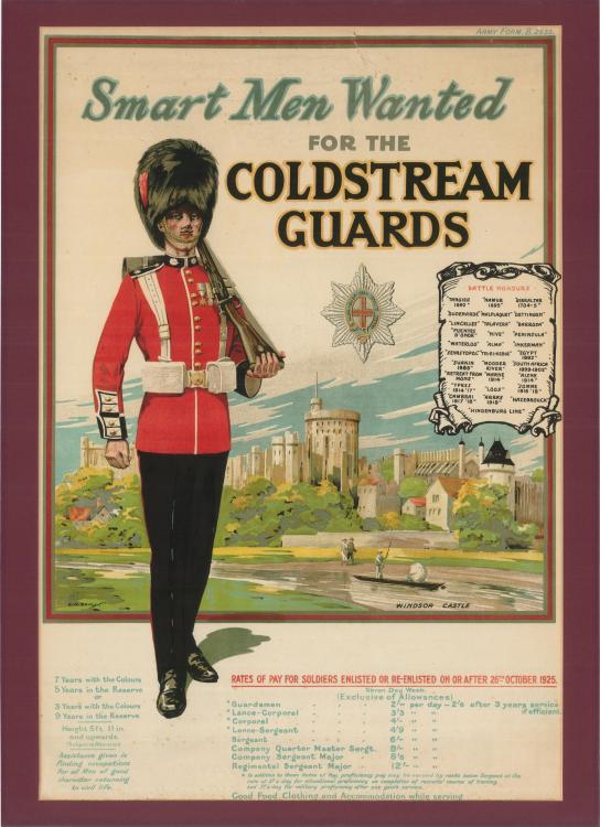 coldstream guard recruitment poster