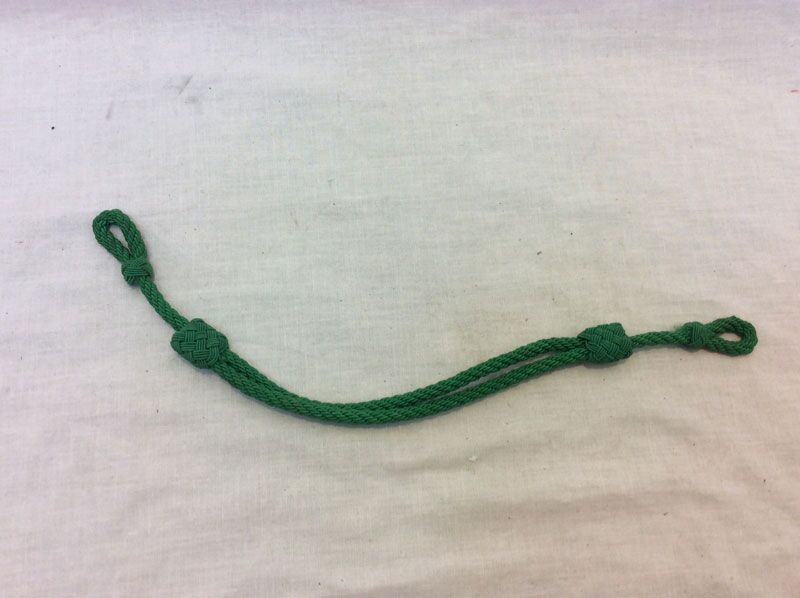 British military officers cap cord chin strap for peaked cap - Flat green/silver British military officers cap cord chin strap for peaked cap - Flat green/silver