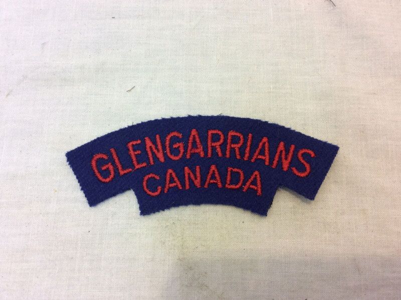 Glengarrians, Canada, Canadian Armed Forces Glengarrians, Canada, Canadian Armed Forces fabric shoulder title