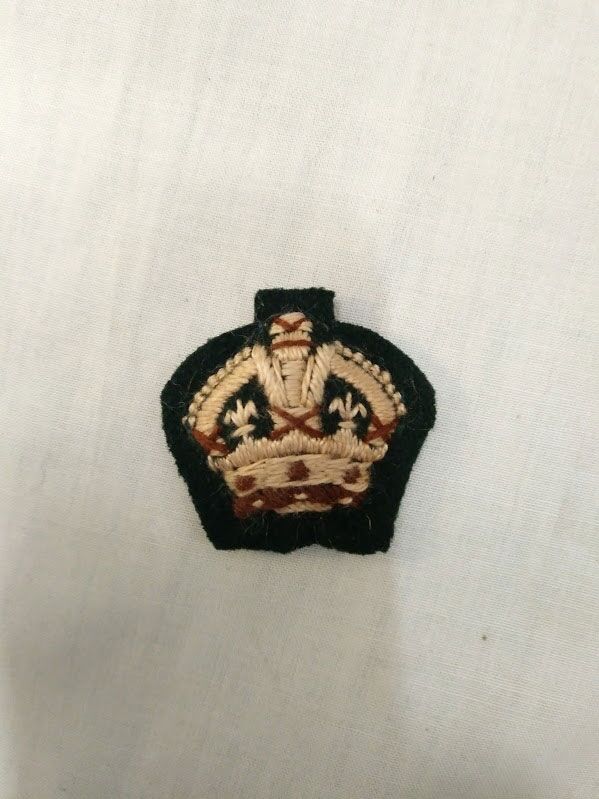 British Army Officer Cloth Rank insignia Kings Crown