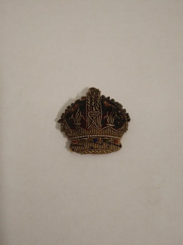 Bullion Epaulette Rank Insigina Kings Crown