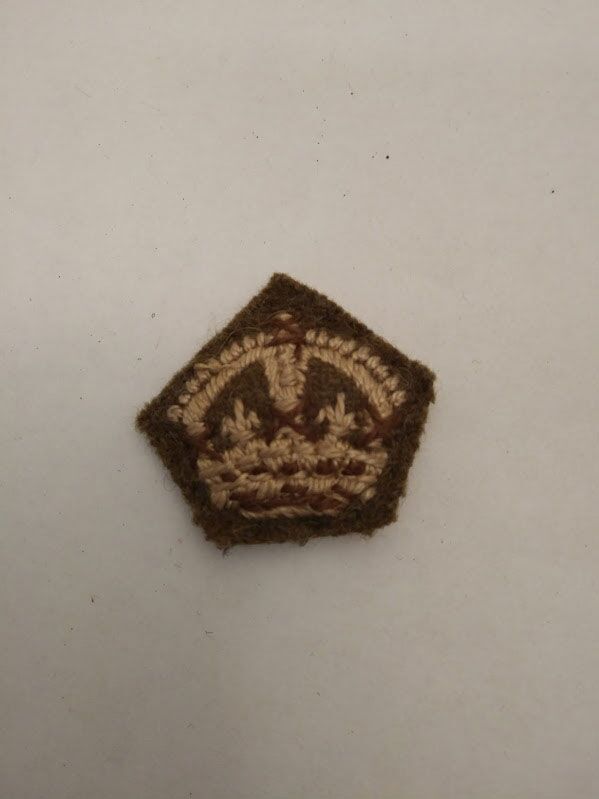 Officer Rank crown on Khaki
