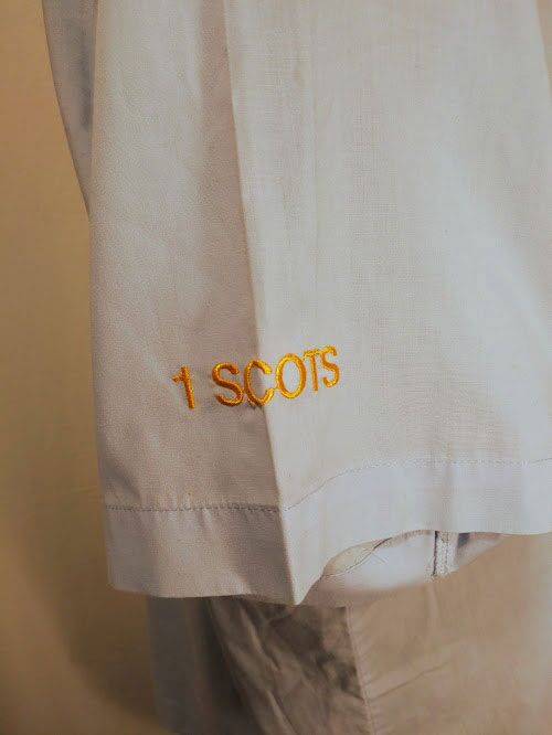 1 Scots Blue lightweight short sleeve shirt