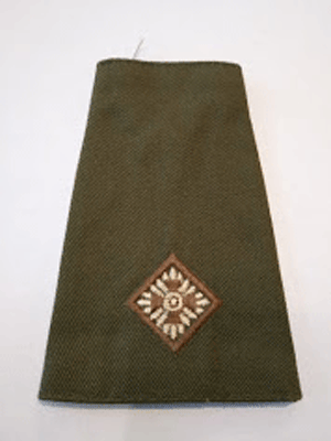 2nd lieutenant rank slide on olive green 2nd lieutenant rank slide on olive green