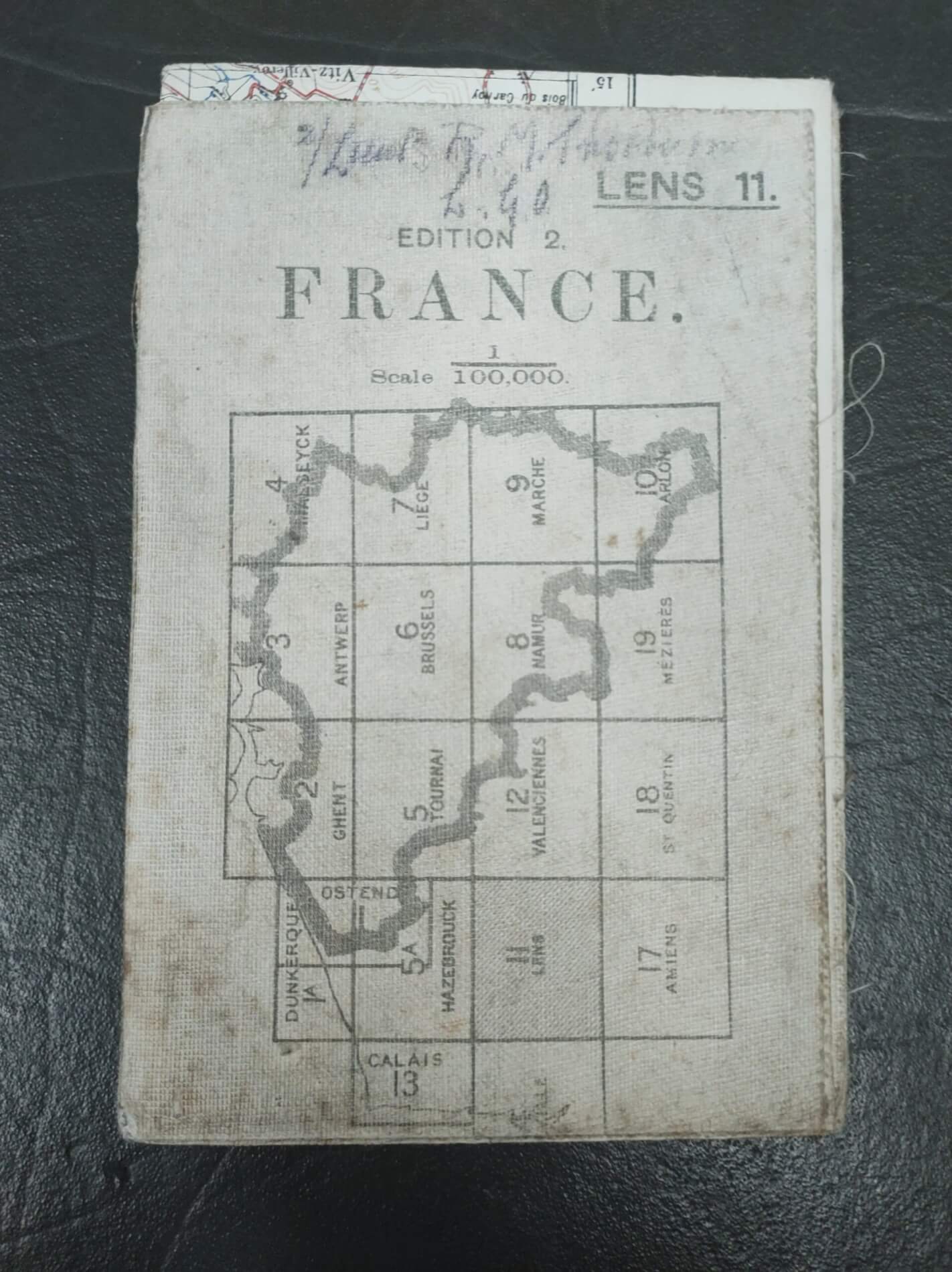 1916 Trench map FRANCE LENS 11 Genuine Edition 2 1916 Trench map FRANCE LENS 11 Genuine Edition 2